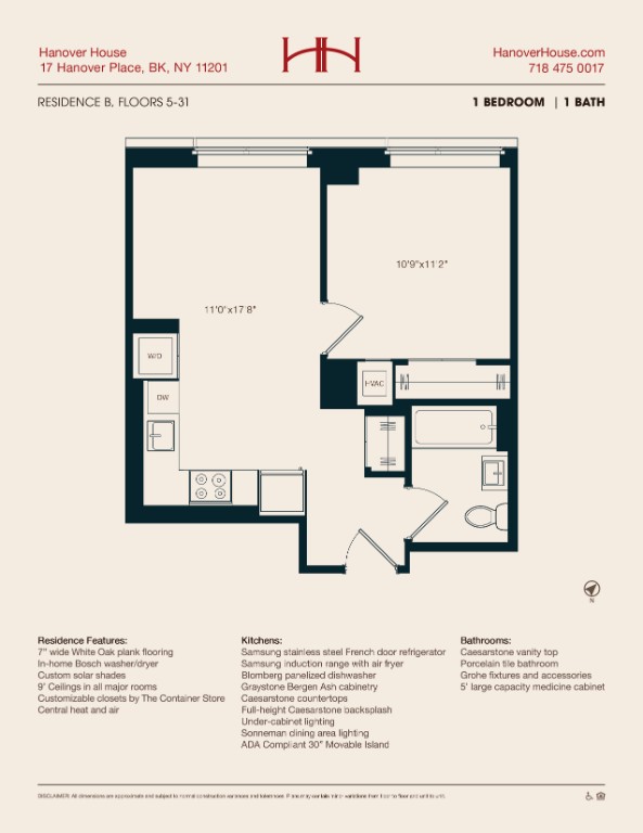 17 Hanover Place PH2B Downtown Brooklyn NY 11201