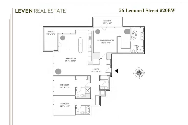 56 Leonard Street 20BW Tribeca New York NY 10013