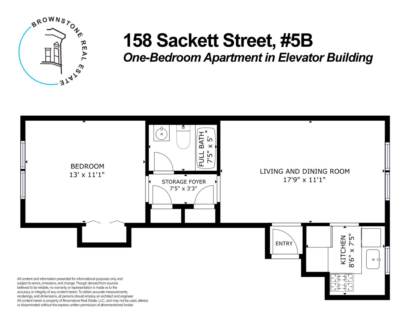 158 Sackett Street 5B Columbia Street Waterfront Dist. Brooklyn NY 11231