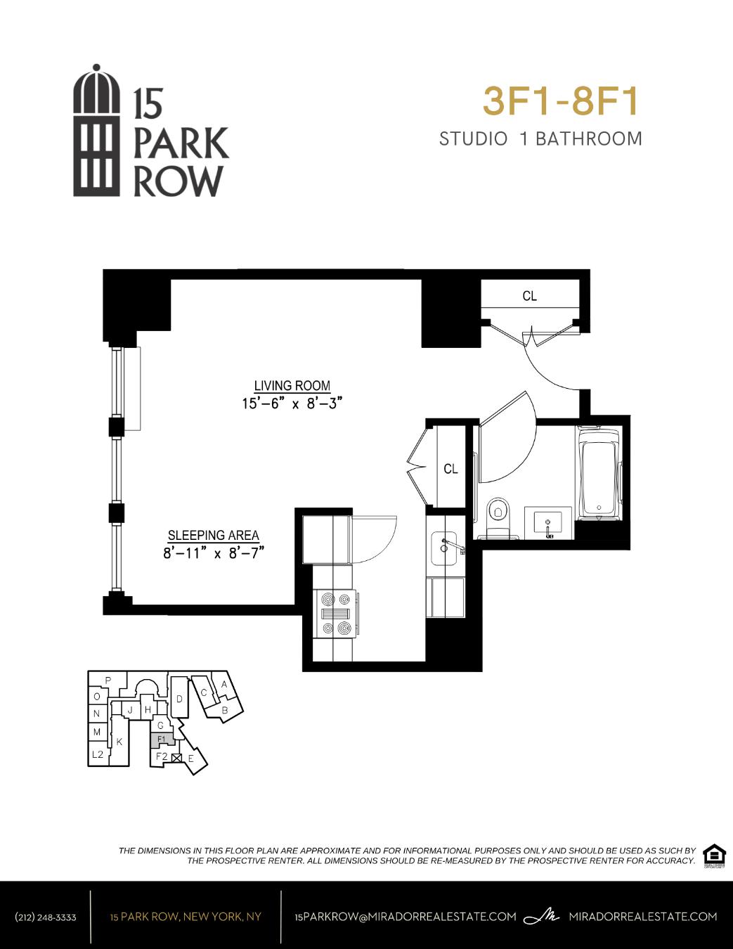 15 Park Row 4F1 Seaport District New York NY 10038