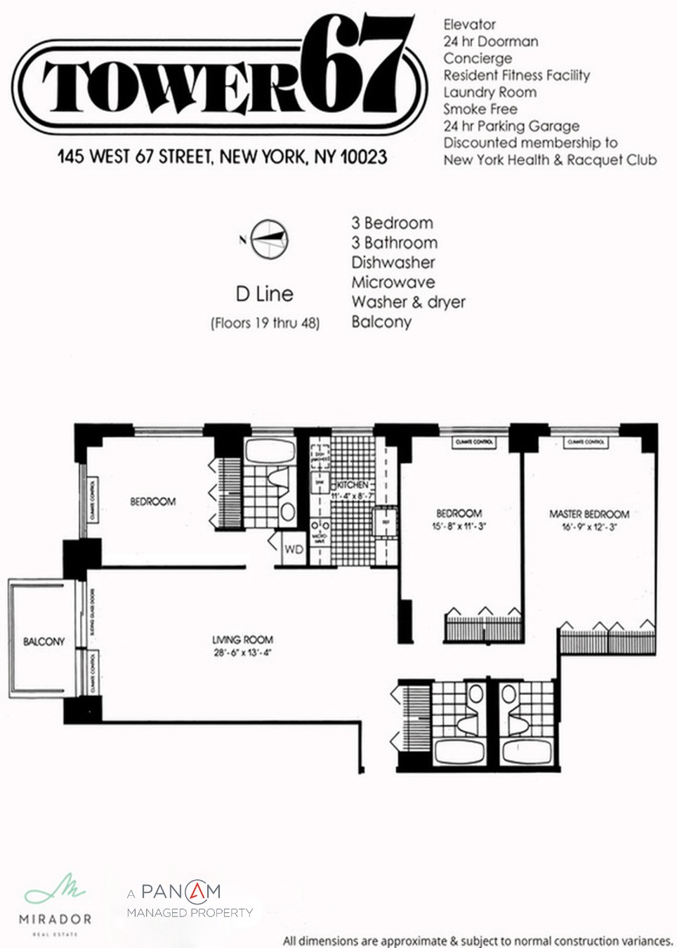 145 West 67th Street 38D Lincoln Square New York NY 10023
