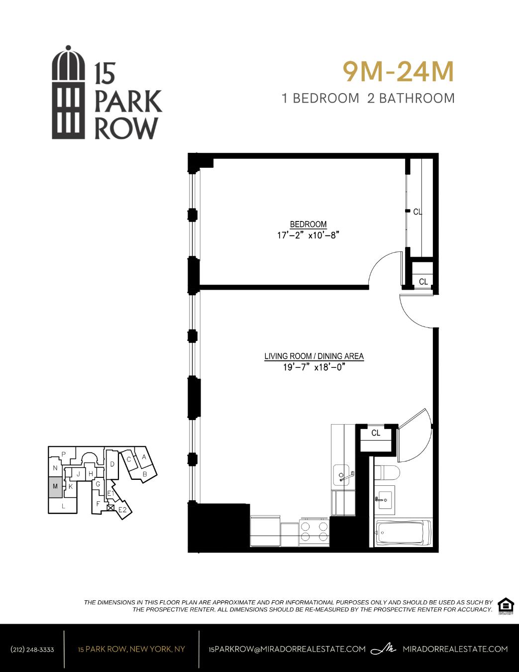 15 Park Row 25M Seaport District New York NY 10038