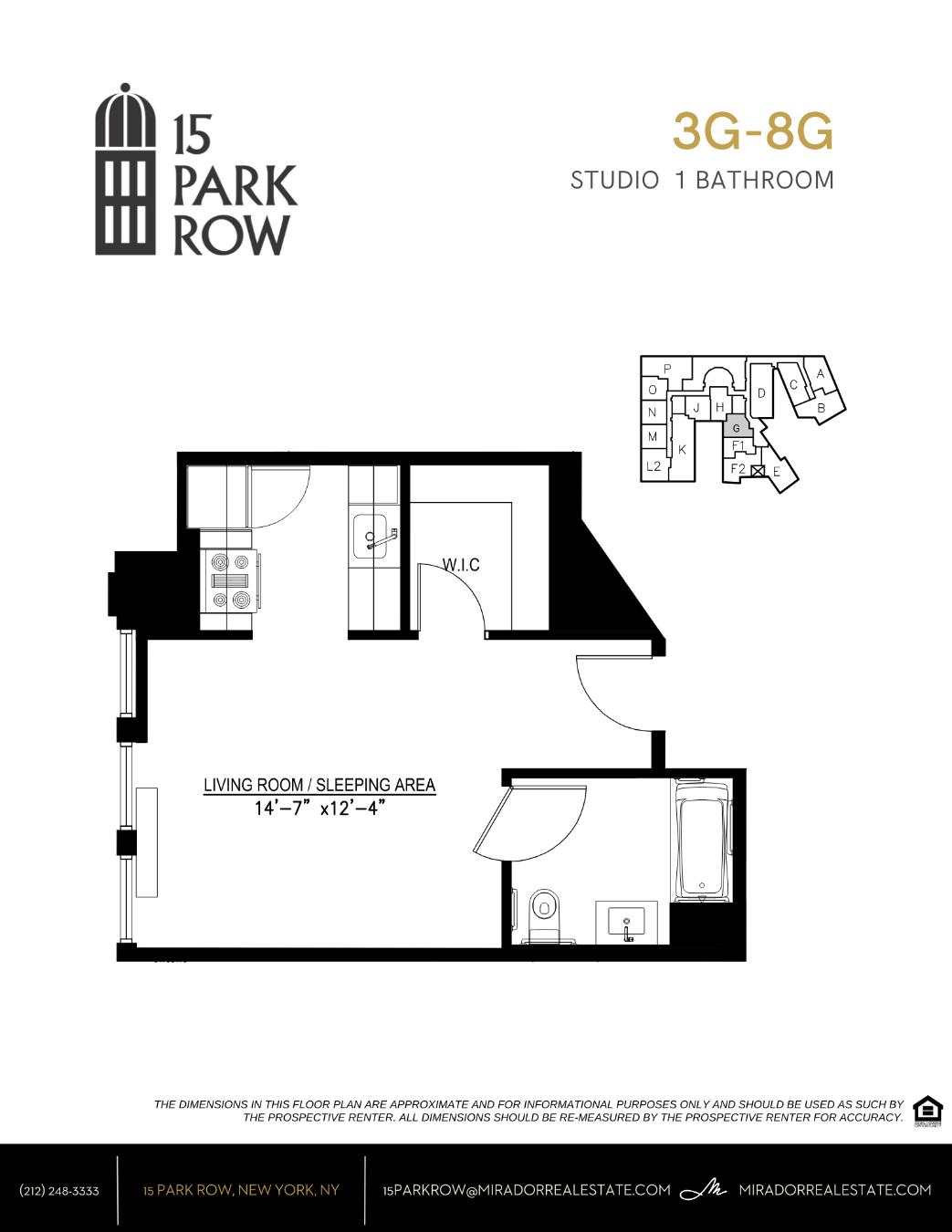 15 Park Row 8G Seaport District New York NY 10038