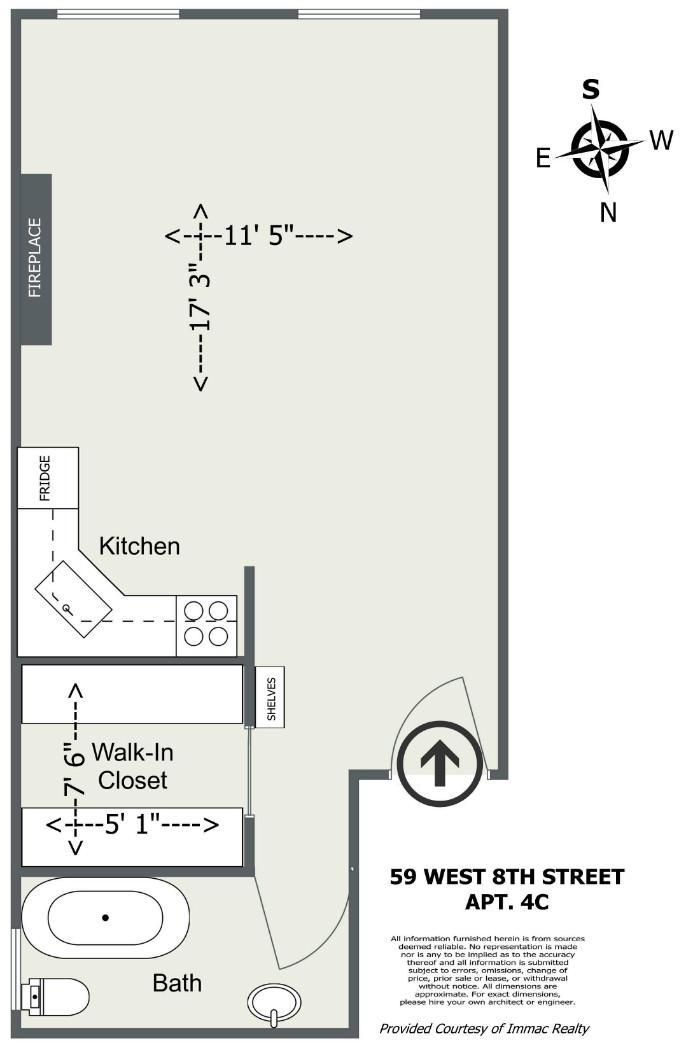 59 West 8th Street 3C Greenwich Village New York NY 10011