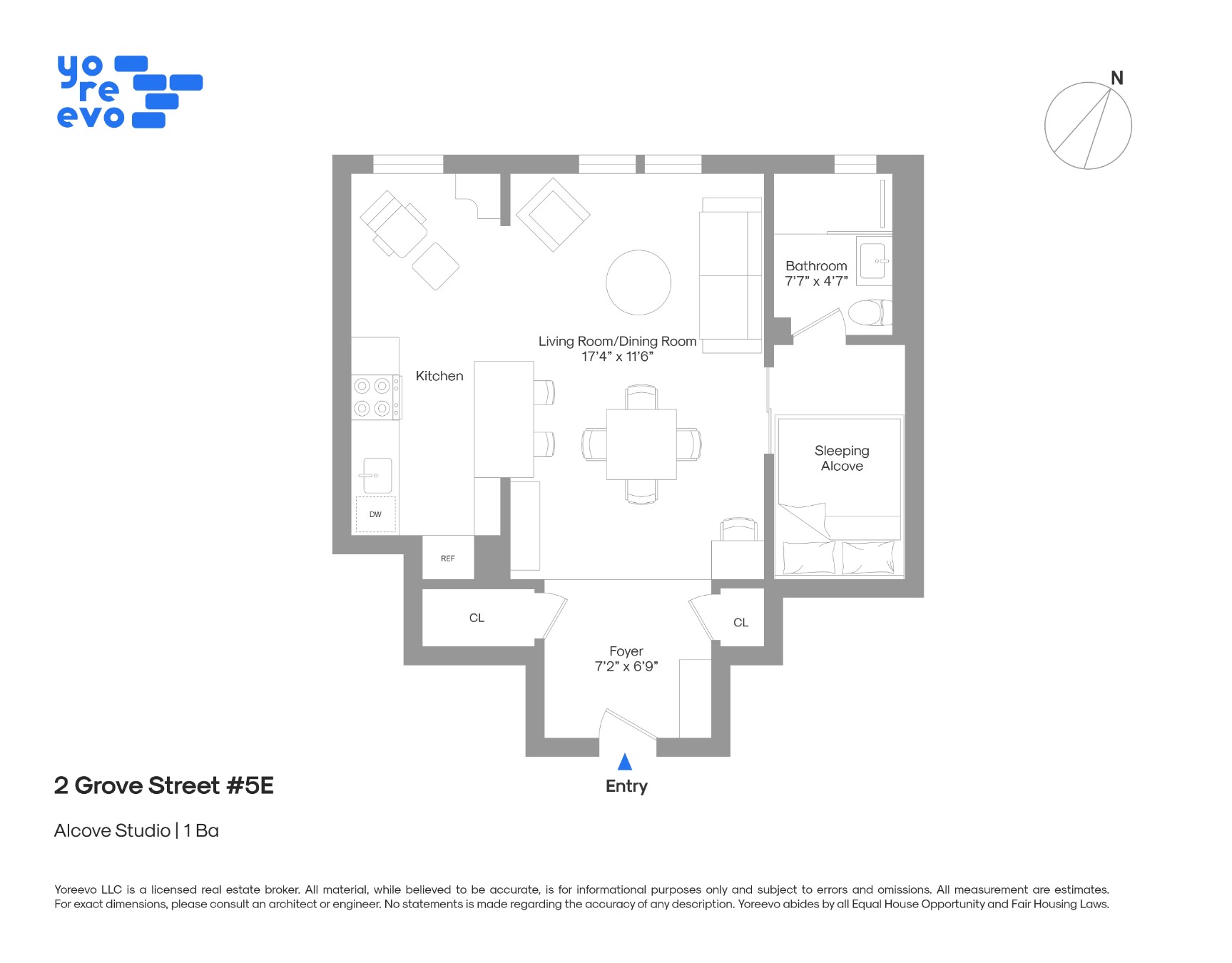 2 Grove Street 5E W. Greenwich Village New York NY 10014