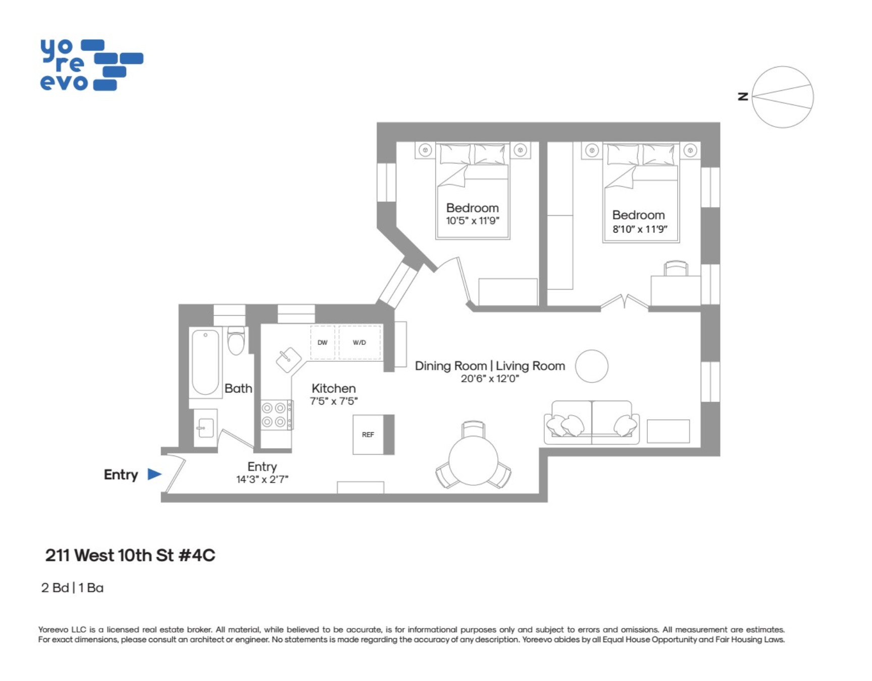 211 West 10th Street 4C W. Greenwich Village New York NY 10014