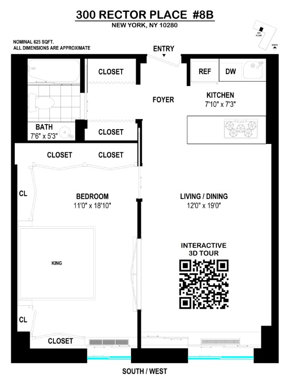 300 Rector Place 8B Battery Park City New York NY 10280