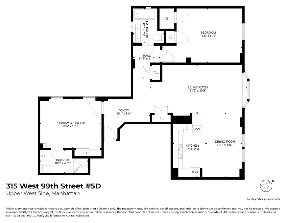 315 West 99th Street 5D Upper West Side New York NY 10025