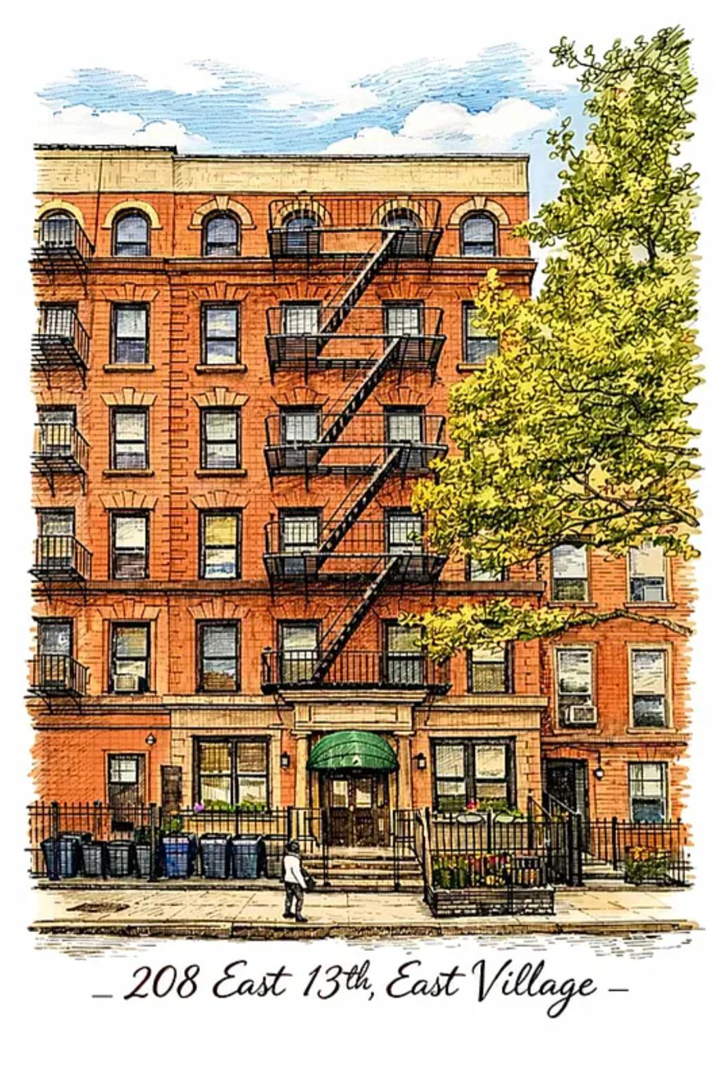 208 East 13th Street 4R E. Greenwich Village New York NY 10003