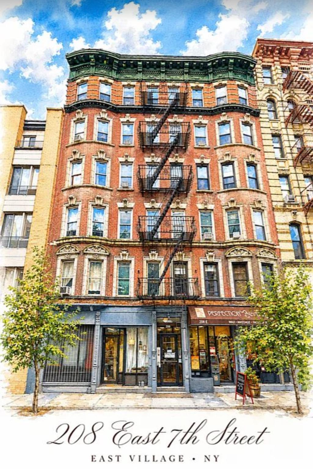 208 East 7th Street 4G E. Greenwich Village New York NY 10009