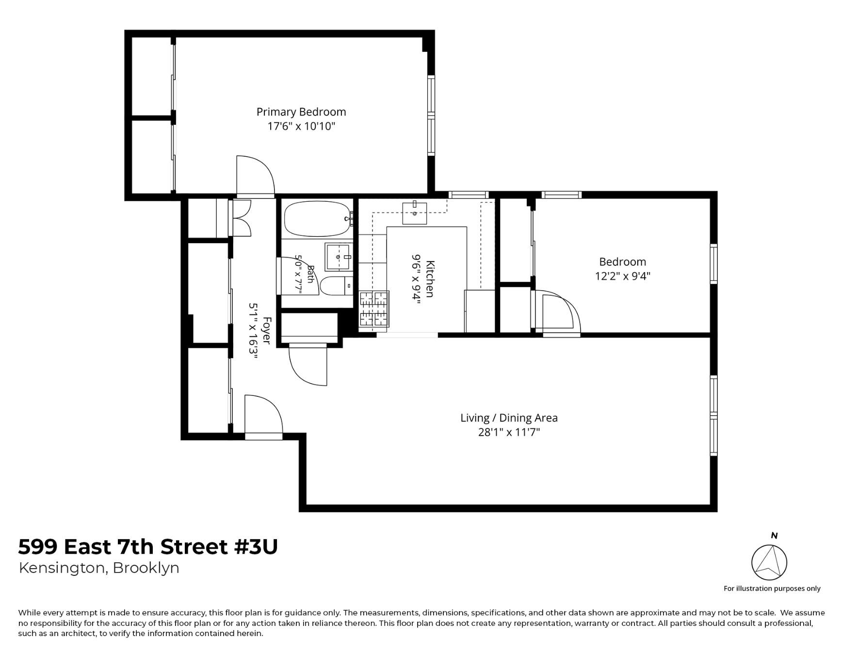 599 East 7th Street 3U Kensington Brooklyn NY 11218