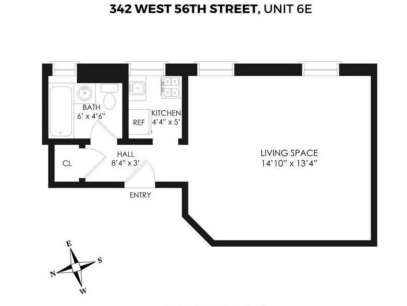 342 West 56th Street 6E Clinton New York NY 10019
